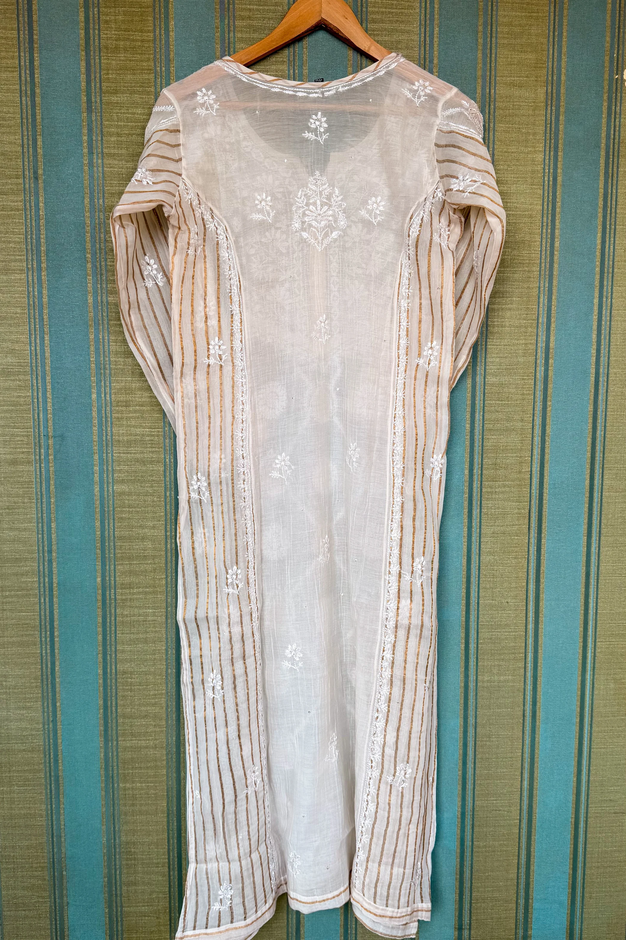 Arsh Handmade Mul Chanderi Kurti - Image 5
