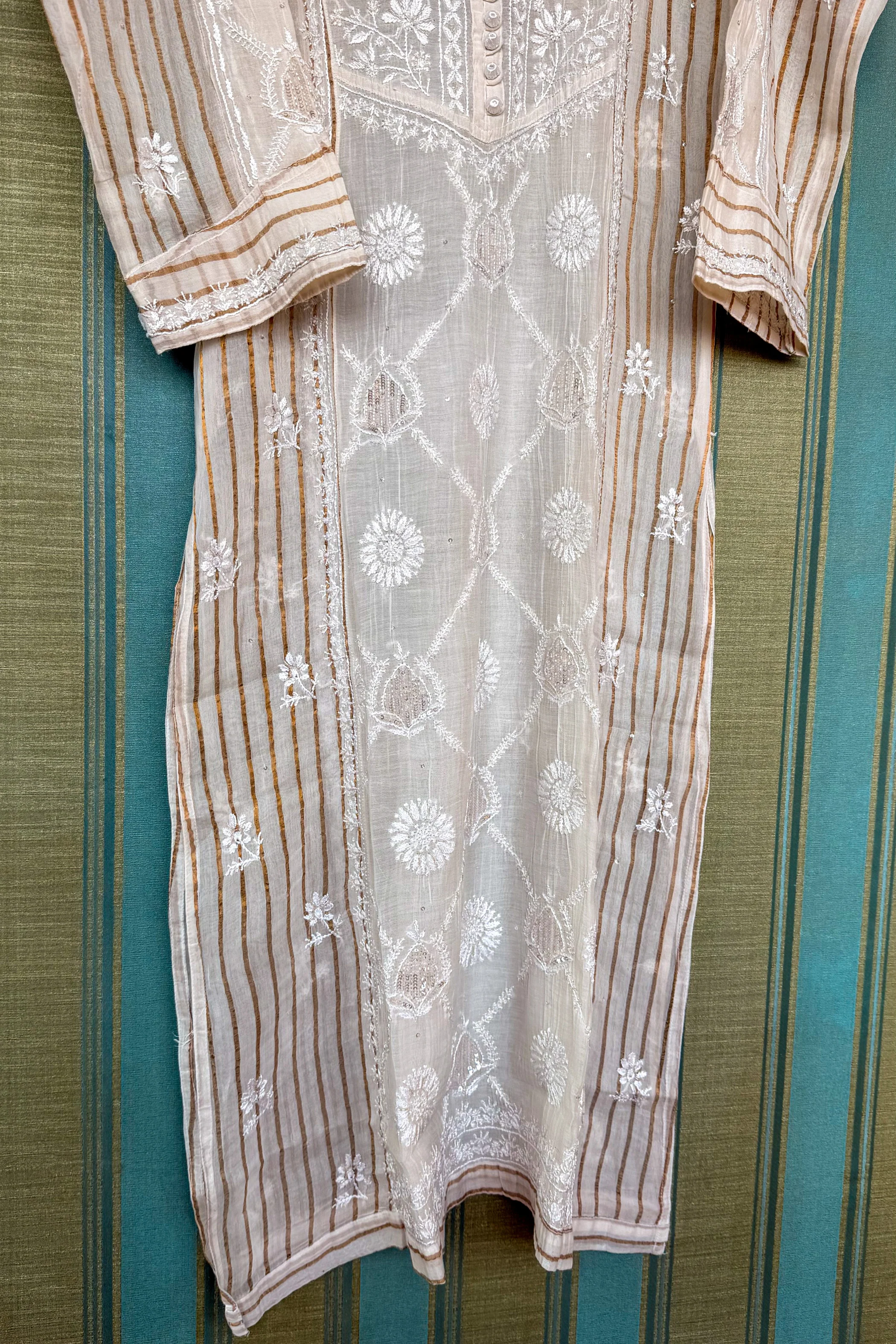 Arsh Handmade Mul Chanderi Kurti - Image 6