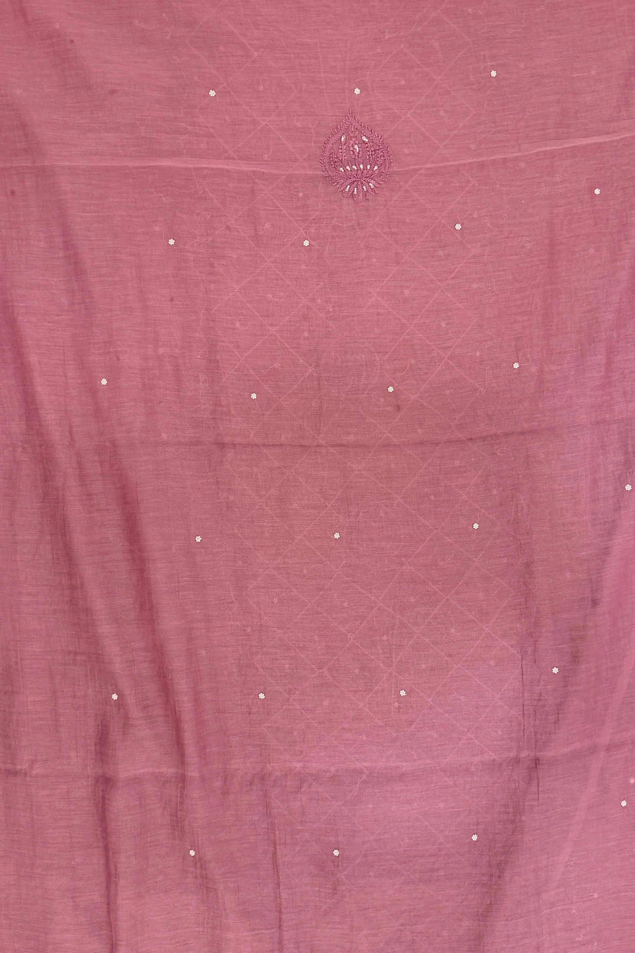 Arsh Hand Embroidered Mul Chanderi Unstitched Chikankari 3pc Suit Set - Image 3