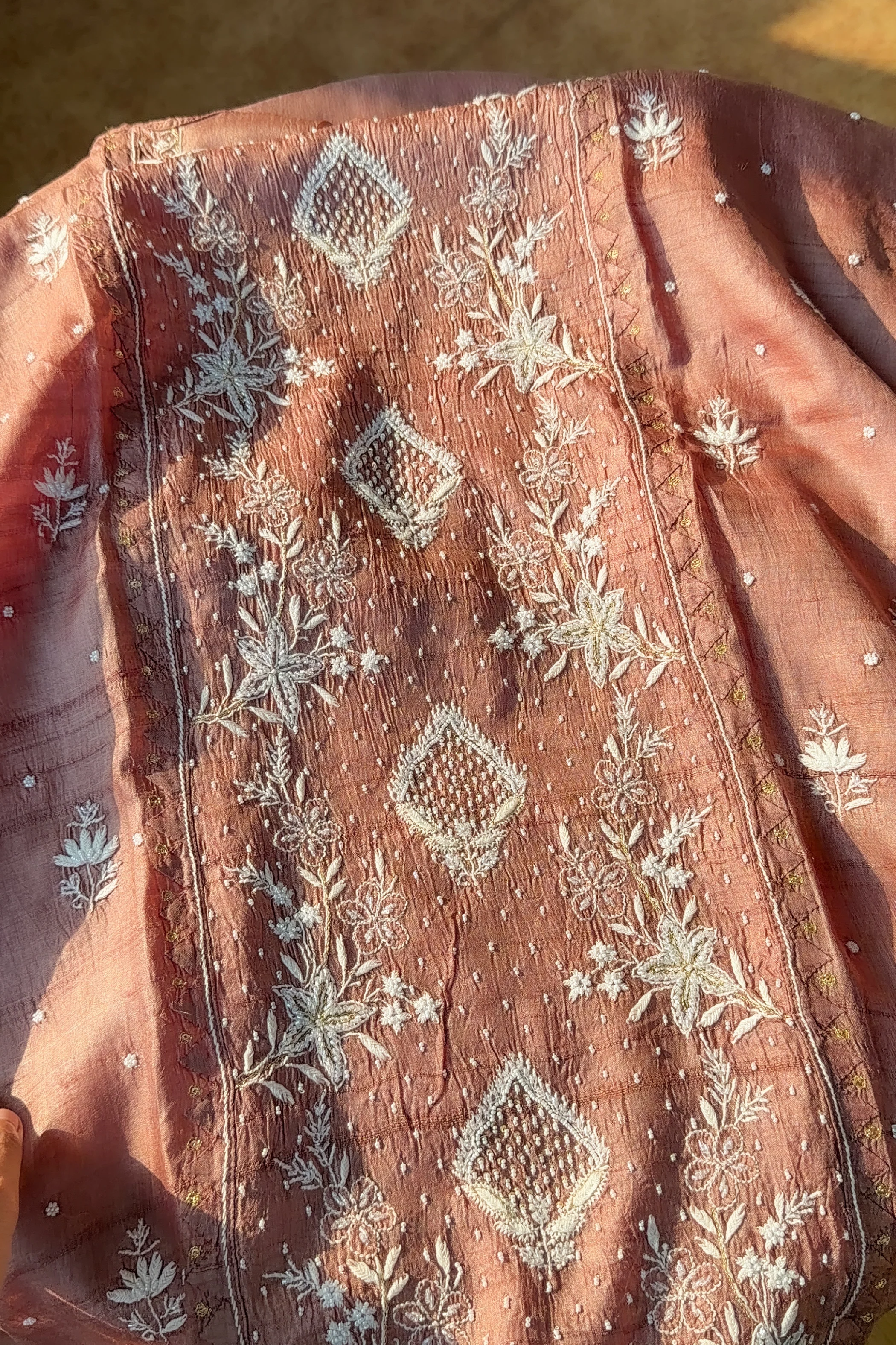 Arsh Handcrafted Bhagalpuri Silk Kurti and Dupatta Set - Image 8