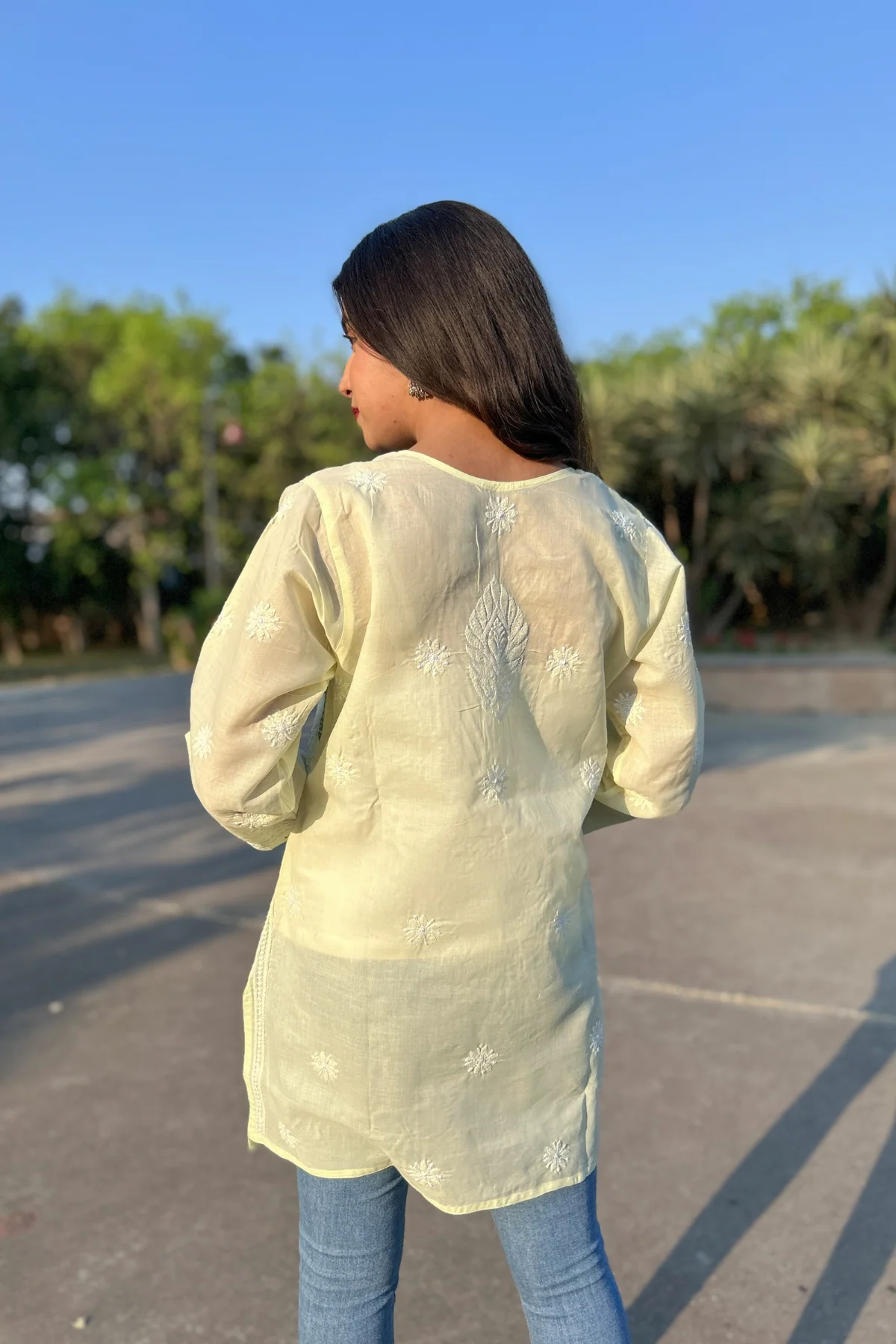 Arsh Handcrafted Fancy Cotton Short Top - Image 3