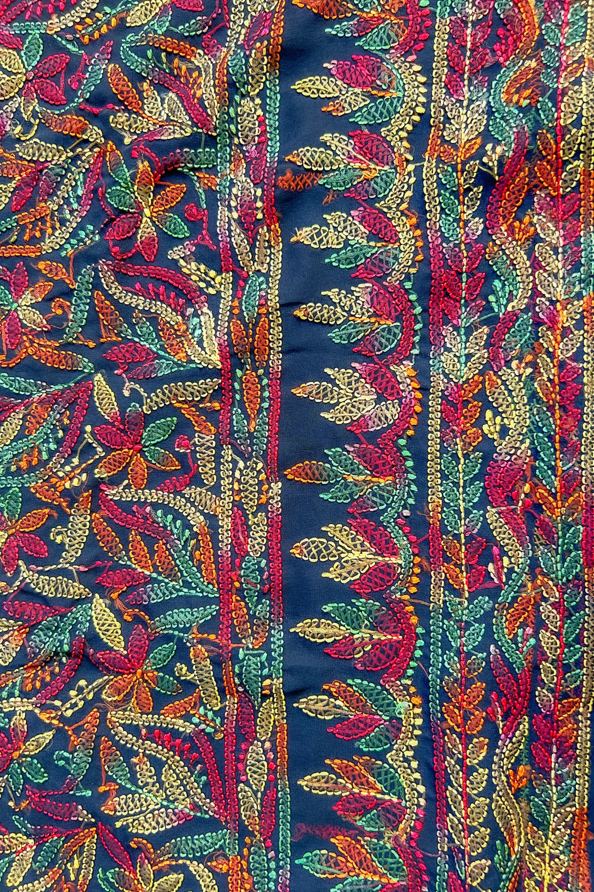 Arsh Handcrafted Front Jaal Georgette Unstitched Chikankari 3pc Suit - Image 7