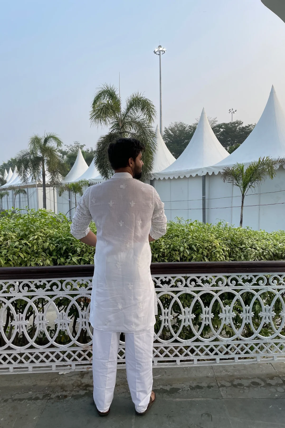 Arsh Handcrafted Full Front Embroidered Chikankari Mens Kurta - Image 5