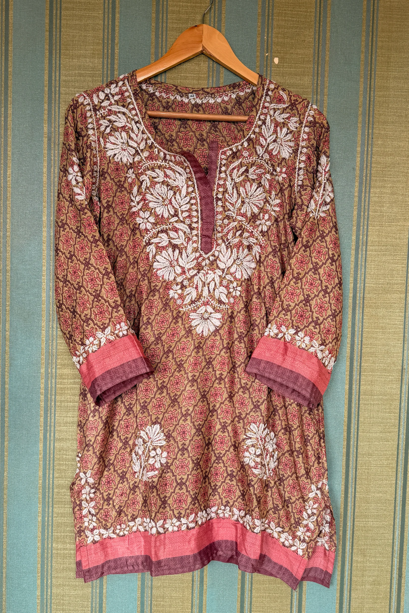 Arsh Handcrafted Printed Crepe Short Top
