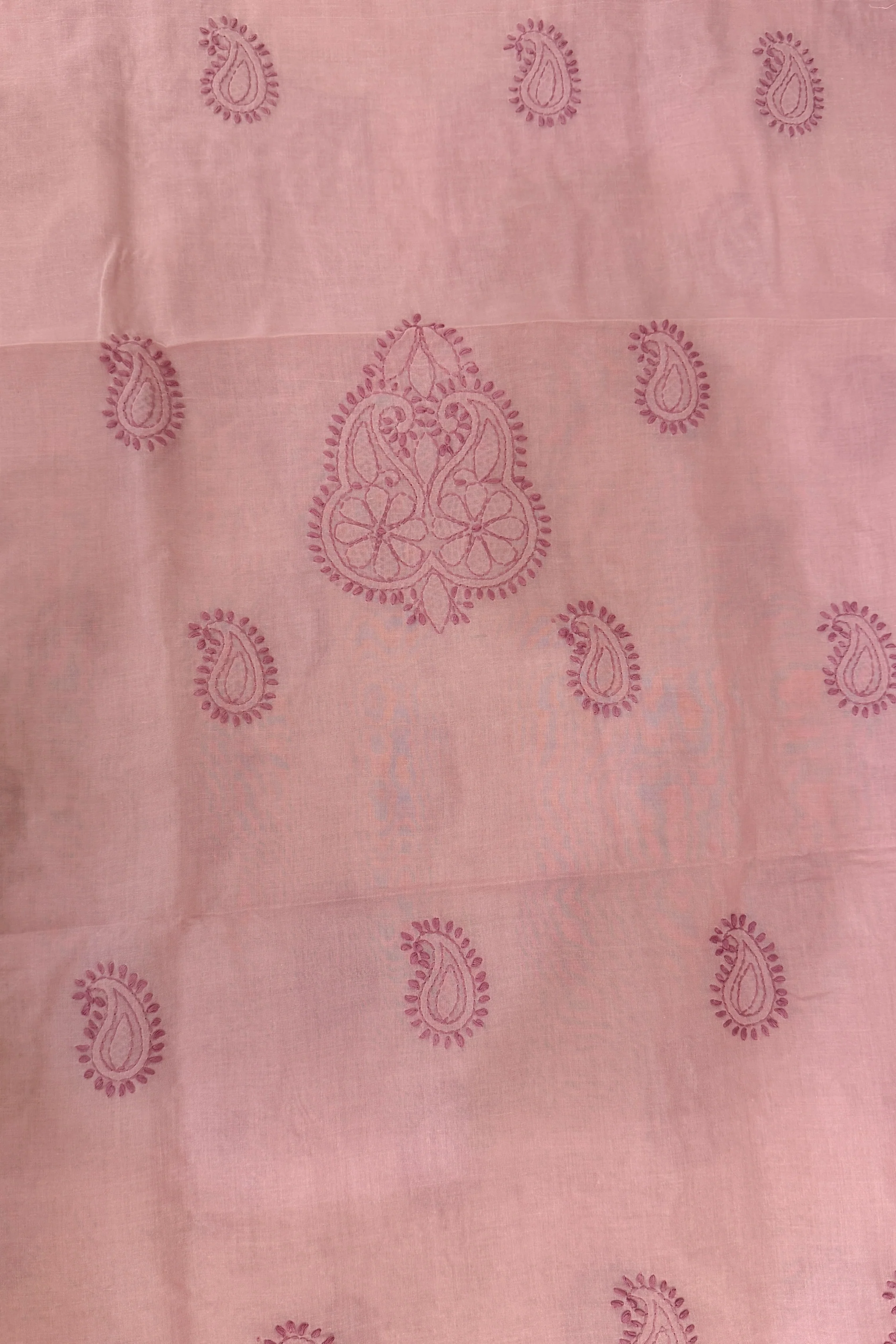 Arsh Handcrafted Pure Cotton Unstitched Chikankari Kurti Pc - Image 3