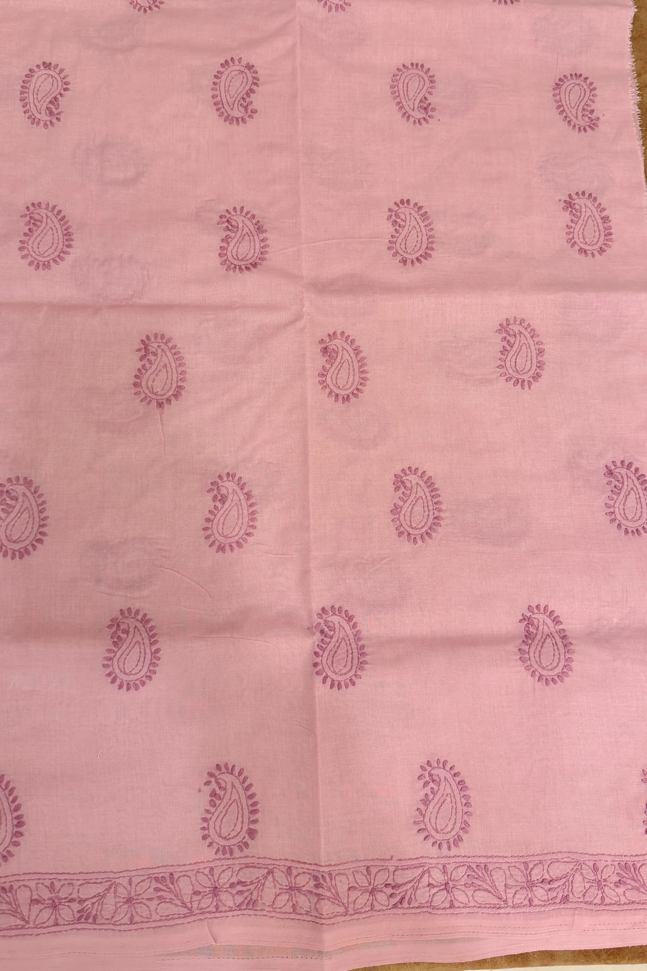 Arsh Handcrafted Pure Cotton Unstitched Chikankari Kurti Pc - Image 5