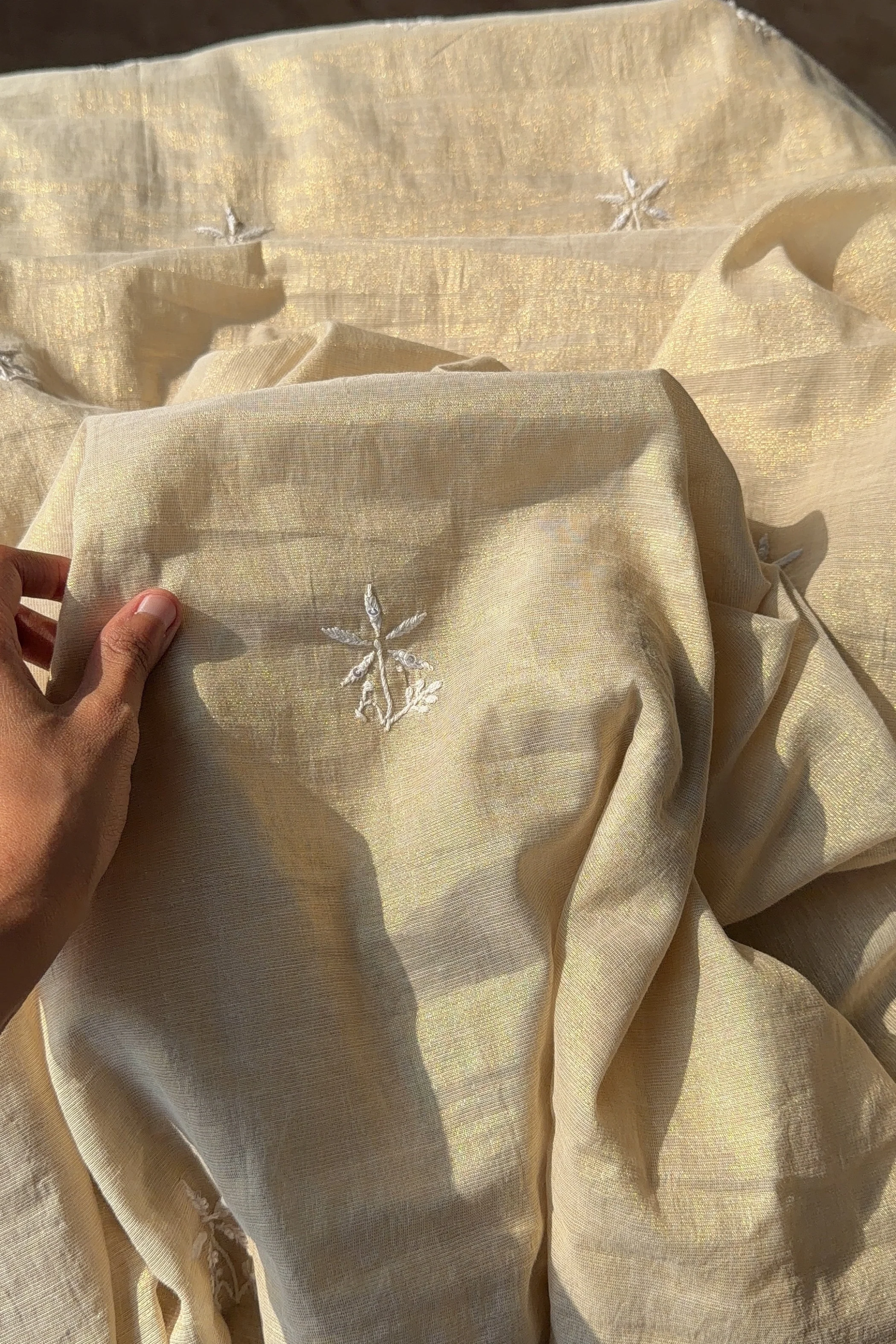 Arsh Handcrafted Pure Tissue Kurti and Dupatta set. - Image 4