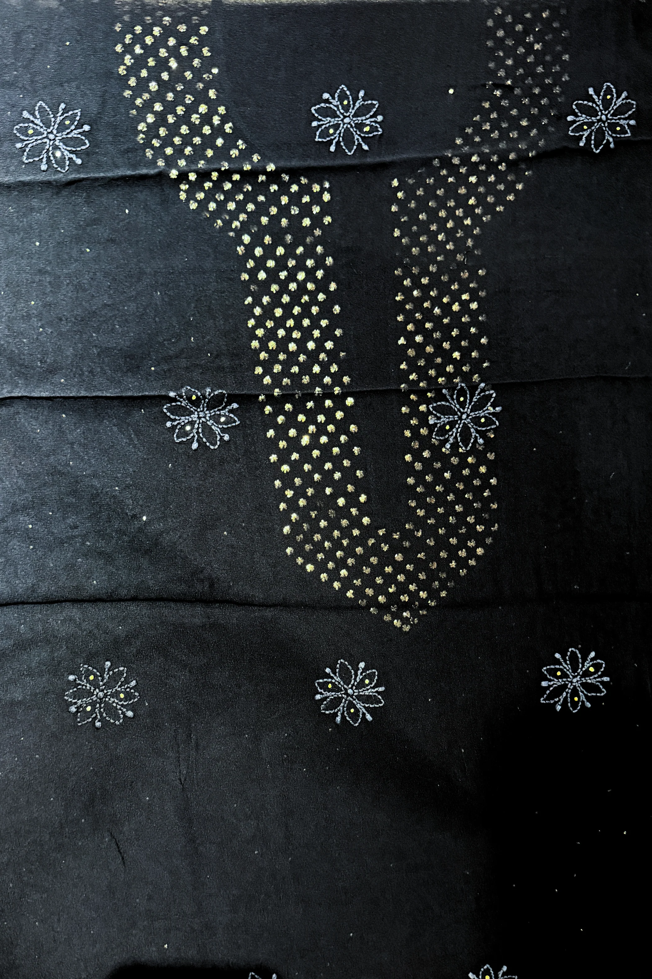 Arsh Handcrafted Pure Viscose Georgette Unstitched Chikankari Kurti pc - Image 4