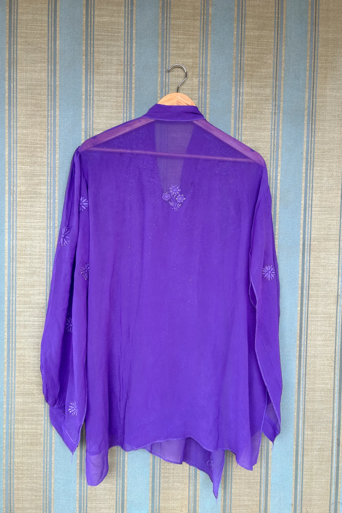 Arsh Handcrafted Pure Viscose Georgette Semi Stitched Top - Image 3