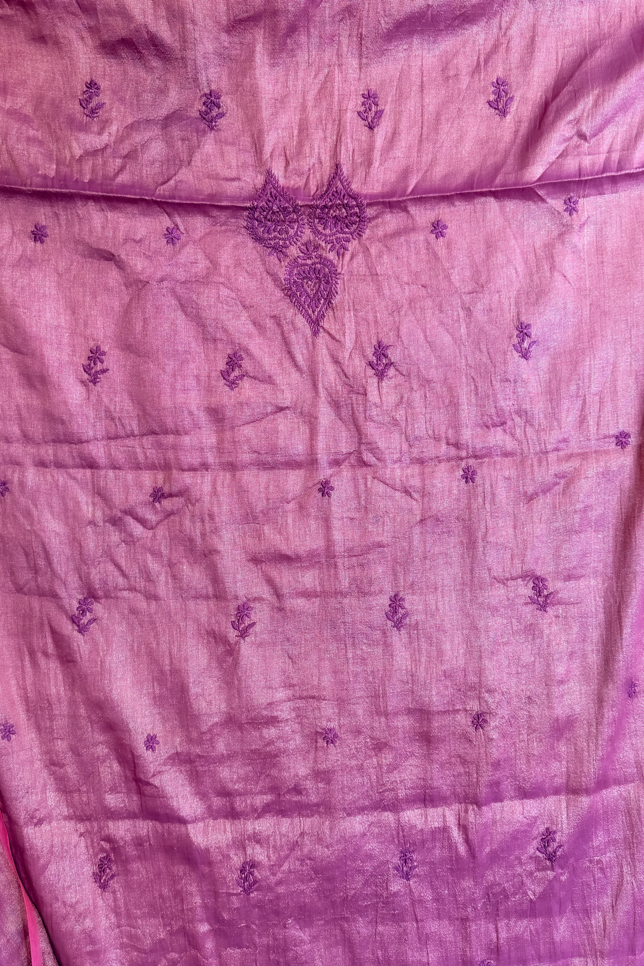 Arsh Handcrafted Pure Tissue Kurti and Dupatta Chikankari Set - Image 7