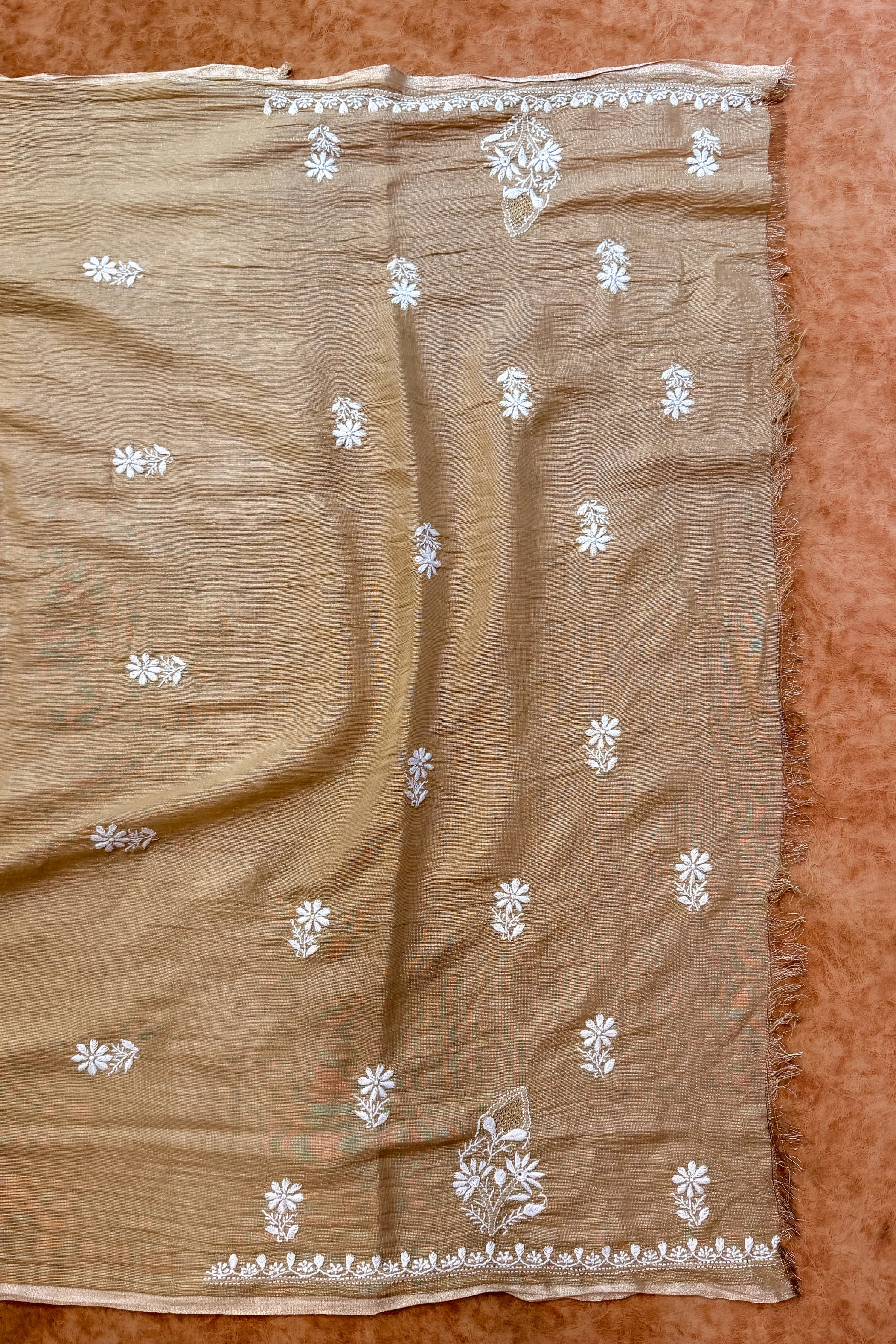 Arsh Handcrafted Pure Tissue Kurti and Dupatta Set - Image 5