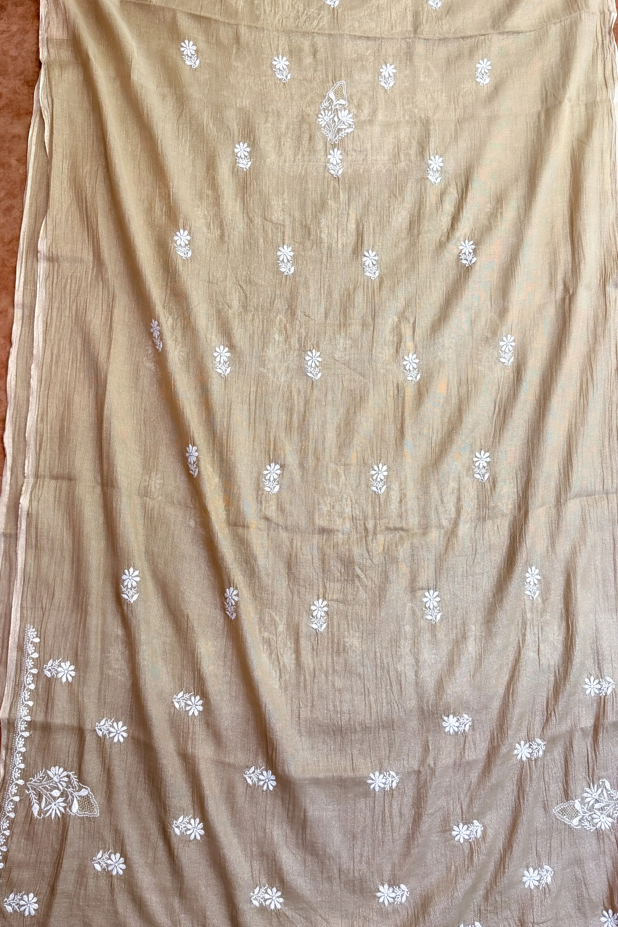 Arsh Handcrafted Pure Tissue Kurti and Dupatta Set - Image 6