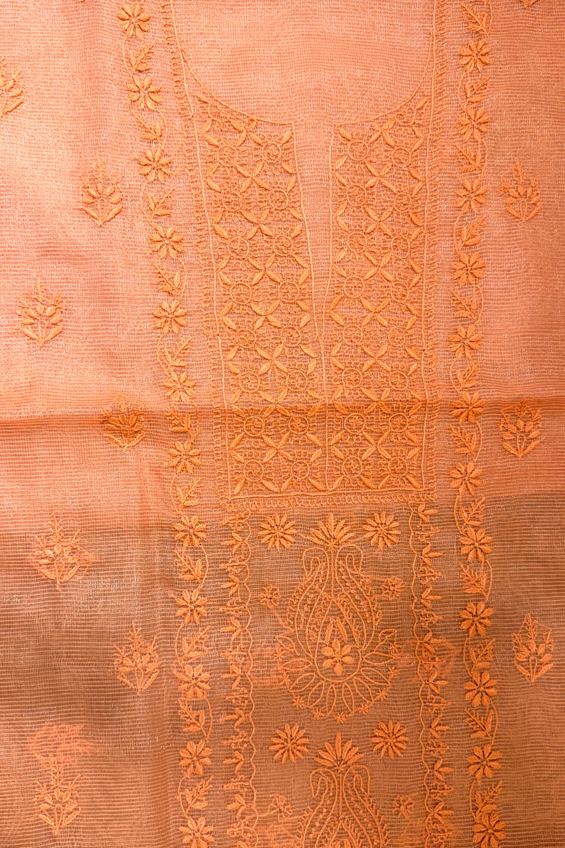 Arsh Handcrafted Tissue Chanderi Kurti and Dupatta Set - Image 2