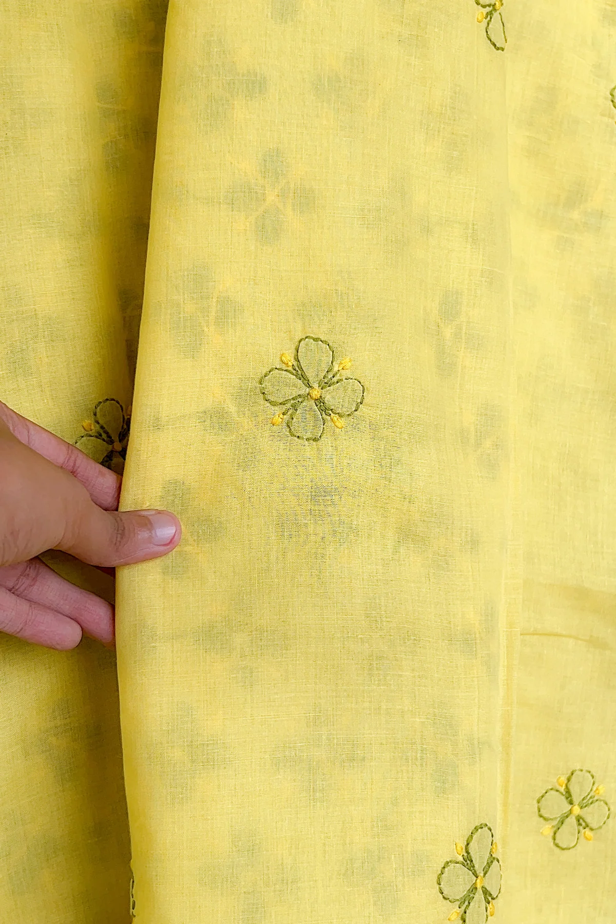 Arsh Handcrafted Front Booti Jaal Pure Cotton Kurti - Image 6