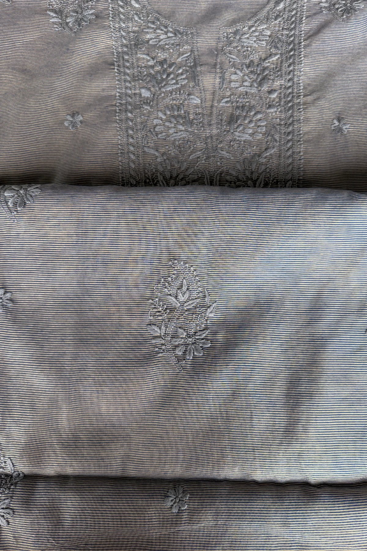 Arsh Handmade Pure Tissue Cotton Chikankari Suit Piece - Image 8