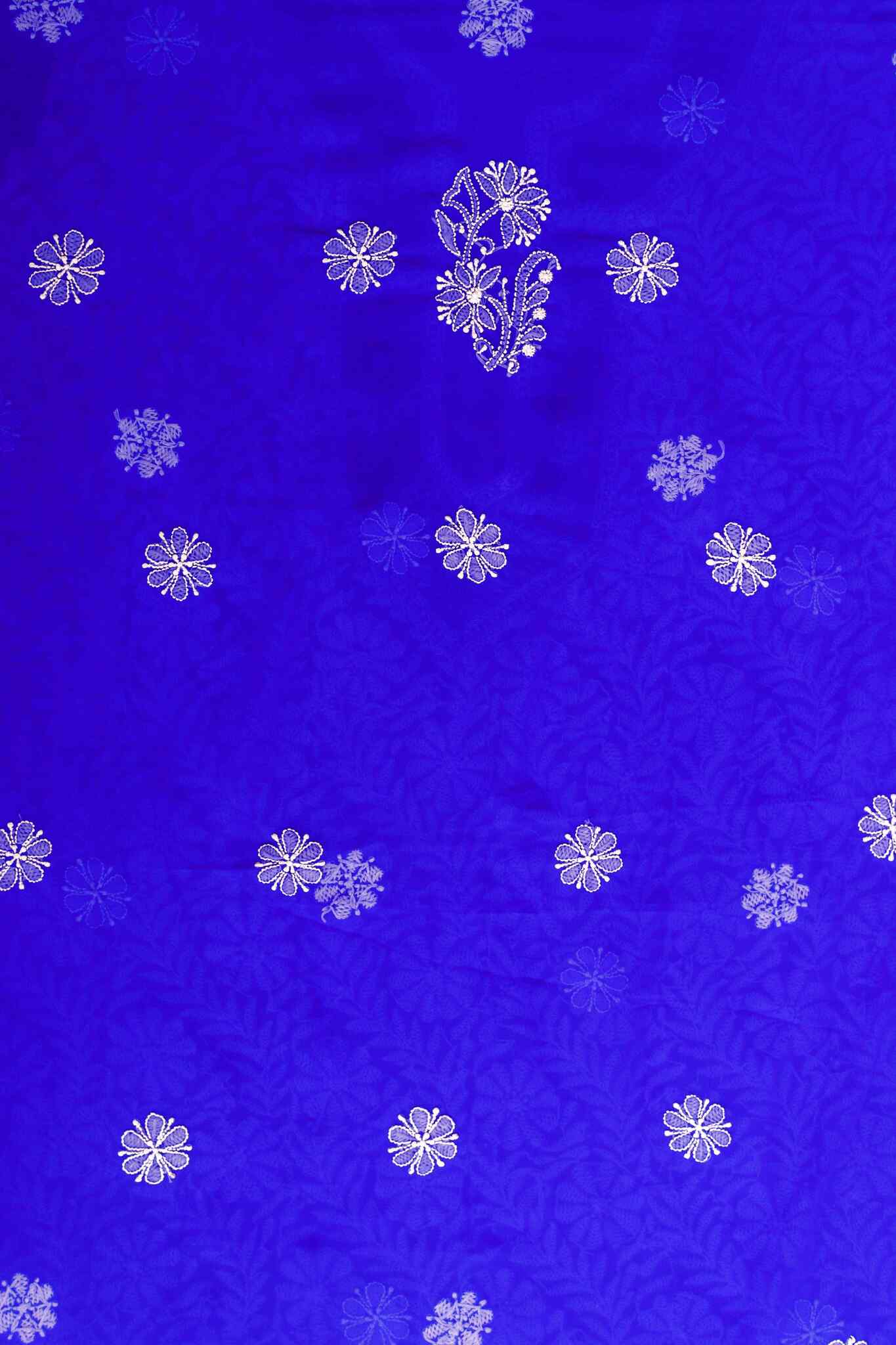 Arsh Handcrafted Parsi Neck Front Jaal Georgette Unstitched Chikankari 3pc Suit - Image 4